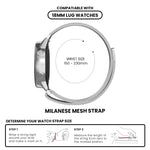 FORZA 18mm Quick Release Milanese Watch Strap