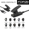 FORZA USB Clip Charging Cable for Garmin Approach/Forerunner/Lily/vivomove