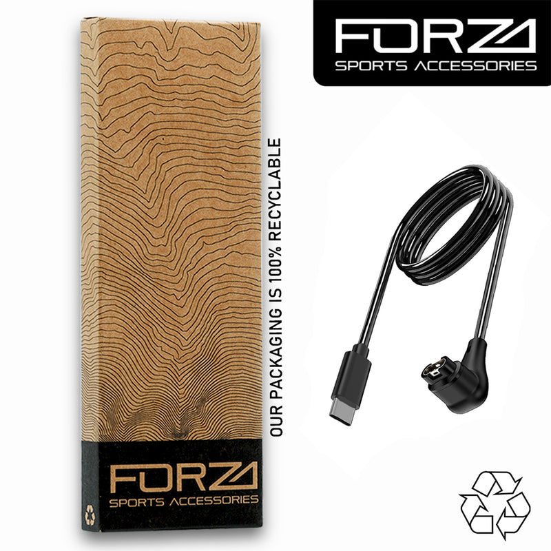 FORZA 90 Degree USB-C Charging Cable for Garmin