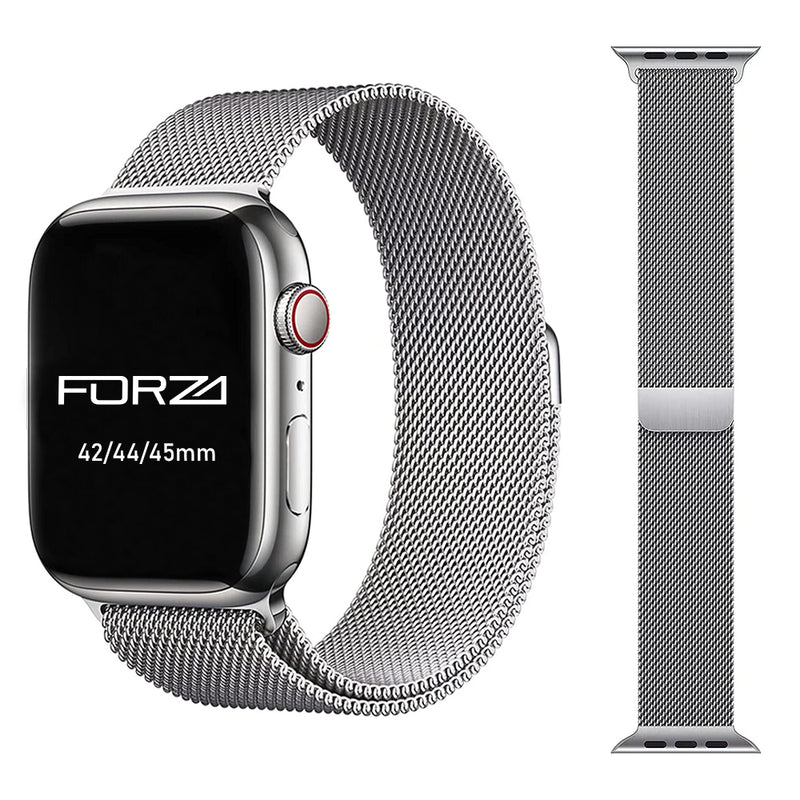 42/44/45mm Milanese Mesh Stainless Steel Apple Strap – Forza Trading