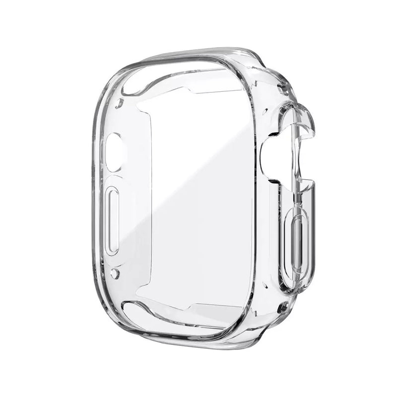 Heavy-Duty Shockproof Soft TPU Transparent Case Cover For Apple Watch Ultra - 49mm