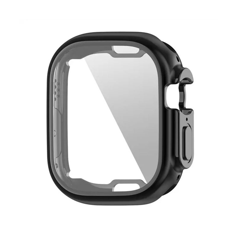 Heavy-Duty Shockproof Soft TPU Black Case Cover For Apple Watch Ultra - 49mm